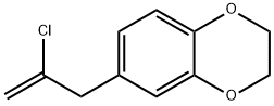 2-CHLORO-3-[3,4-(ETHYLENEDIOXY)PHENYL]-1-PROPENE Struktur