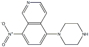 8-NITRO-5-PIPERAZIN-1-YLISOQUINOLINE Struktur