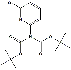 6-(DI-BOC-AMINO)-2-BROMOPYRIDINE Struktur