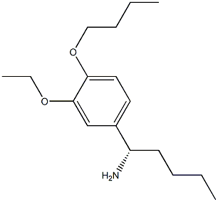 (1S)-1-(4-BUTOXY-3-ETHOXYPHENYL)PENTYLAMINE Struktur