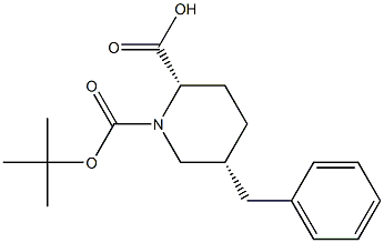 (2S,5R)-5-BENZYL-PIPERIDINE-1,2-DICARBOXYLIC ACID 1-TERT-BUTYL ESTER Struktur