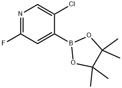 5-CHLORO-2-FLUOROPYRIDINE-4-BORONIC ACID PINACOL ESTER Struktur