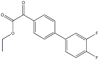 ETHYL 4-(3,4-DIFLUOROPHENYL)BENZOYLFORMATE Struktur