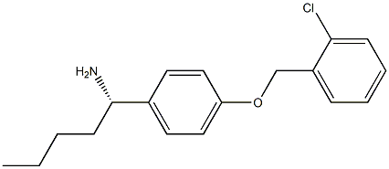 (1S)-1-(4-[(2-CHLOROPHENYL)METHOXY]PHENYL)PENTYLAMINE Struktur