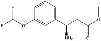 METHYL (3R)-3-AMINO-3-[3-(DIFLUOROMETHOXY)PHENYL]PROPANOATE Struktur