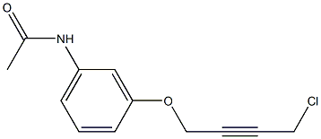 N-[3-(4-CHLORO-BUT-2-YNYLOXY)-PHENYL]-ACETAMIDE Struktur