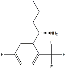 (1S)-1-[5-FLUORO-2-(TRIFLUOROMETHYL)PHENYL]BUTYLAMINE Struktur