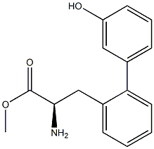 METHYL (2R)-2-AMINO-3-[2-(3-HYDROXYPHENYL)PHENYL]PROPANOATE Struktur