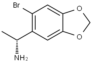 (1R)-1-(6-BROMO(2H-BENZO[3,4-D]1,3-DIOXOLEN-5-YL))ETHYLAMINE Struktur