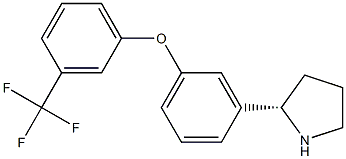 1-[3-((2S)PYRROLIDIN-2-YL)PHENOXY]-3-(TRIFLUOROMETHYL)BENZENE Struktur