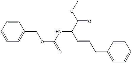 2-CBZ-AMINO-5-PHENYLPENT-3-ENOIC ACID METHYL ESTER Struktur