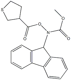 3-(9H-FLUOREN-9-YLMETHOXYCARBONYLAMINO)-TETRAHYDRO-THIOPHENE-3-CARBOXYLIC ACID Struktur