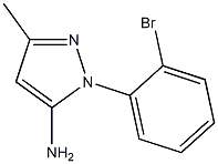 2-(2-BROMO-PHENYL)-5-METHYL-2H-PYRAZOL-3-YLAMINE Struktur