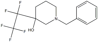 1-BENZYL-3-(PENTAFLUOROETHYL)PIPERIDIN-3-OL Struktur