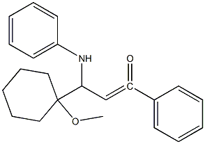 3-(1-METHOXY-CYCLOHEXYL)-1-PHENYL-3-PHENYLAMINO-PROPENONE Struktur