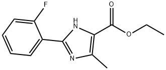 2-(2-FLUOROPHENYL)-5-METHYL-3H-IMIDAZOLE-4-CARBOXYLIC ACID ETHYL ESTER Struktur