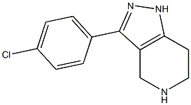 3-(4-CHLOROPHENYL)-4,5,6,7-TETRAHYDRO-1H-PYRAZOLO[4,3-C]PYRIDINE Struktur