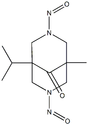 1-ISOPROPYL-5-METHYL-3,7-DINITROSO-3,7-DIAZABICYCLO[3.3.1]NONAN-9-ONE Struktur