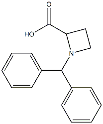 1-BENZHYDRYL-AZETIDINE-2-CARBOXYLIC ACID Struktur