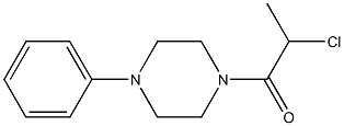 1-(2-CHLOROPROPANOYL)-4-PHENYLPIPERAZINE Struktur