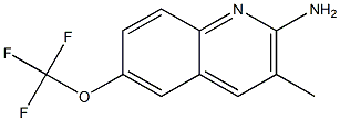 2-AMINO-3-METHYL-6-TRIFLUOROMETHOXYQUINOLINE Struktur