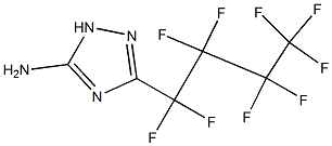 3-(NONAFLUOROBUTYL)-1H-1,2,4-TRIAZOL-5-AMINE Struktur