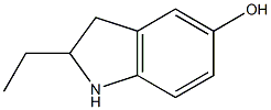 2-ETHYL-2,3-DIHYDROINDOL-5-OL Struktur