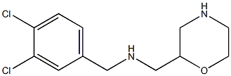 N-(3,4-DICHLOROBENZYL)MORPHOLIN-2-YLMETHYLAMINE Struktur