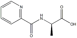 (2R)-2-[(PYRIDIN-2-YLCARBONYL)AMINO]PROPANOIC ACID Struktur