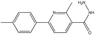 2-METHYL-6-P-TOLYLPYRIDINE-3-CARBOHYDRAZIDE Struktur