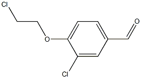 3-CHLORO-4-(2-CHLOROETHOXY)BENZALDEHYDE Struktur