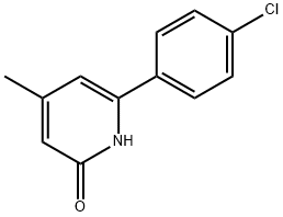 6-(4-CHLOROPHENYL)-4-METHYLPYRIDIN-2(1H)-ONE Struktur