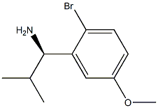 (1R)-1-(2-BROMO-5-METHOXYPHENYL)-2-METHYLPROPYLAMINE Struktur