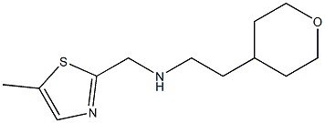 (5-METHYL-THIAZOL-2-YLMETHYL)-[2-(TETRAHYDRO-PYRAN-4-YL)-ETHYL]-AMINE Struktur