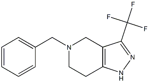 5-BENZYL-4,5,6,7-TETRAHYDRO-3-(TRIFLUOROMETHYL)PYRAZOLO-[4,3-C]-PYRIDINE Struktur