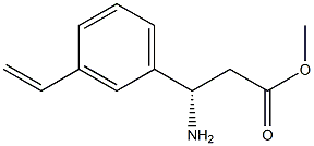 METHYL (3S)-3-AMINO-3-(3-VINYLPHENYL)PROPANOATE Struktur