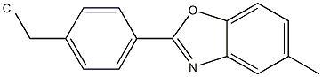 4-(5-METHYLBENZOXAZOL-2-YL)BENZYL CHLORIDE Struktur