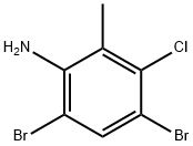 4,6-DIBROMO-3-CHLORO-2-METHYLANILINE Struktur