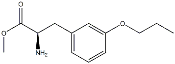 METHYL (2R)-2-AMINO-3-(3-PROPOXYPHENYL)PROPANOATE Struktur