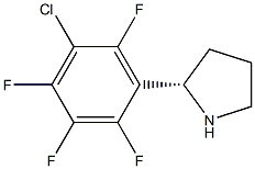 (2S)-2-(5-CHLORO-2,3,4,6-TETRAFLUOROPHENYL)PYRROLIDINE Struktur