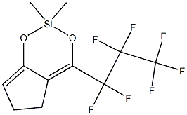 1,2-DIHYDRO-5,5-DIMETHYL-7-PERFLUOROPROPYL-4,6-DIOXA-5-SILAINDENE Struktur