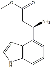 METHYL (3R)-3-AMINO-3-INDOL-4-YLPROPANOATE Struktur