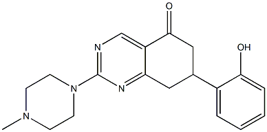 7-(2-HYDROXYPHENYL)-2-(4-METHYLPIPERAZIN-1-YL)-7,8-DIHYDROQUINAZOLIN-5(6H)-ONE Struktur