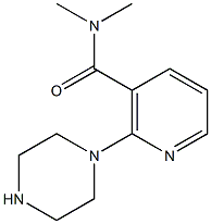 N,N-DIMETHYL-2-PIPERAZIN-1-YL-NICOTINAMIDE Struktur