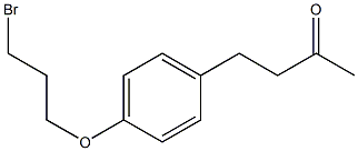 4-[4-(3-BROMO-PROPOXY)-PHENYL]-BUTAN-2-ONE Struktur