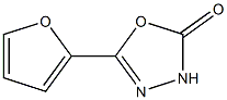 5-(2-FURYL)-1,3,4-OXADIAZOL-2(3H)-ONE Struktur