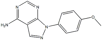 1-(4-METHOXYPHENYL)-1H-PYRAZOLO[3,4-D]PYRIMIDIN-4-AMINE Struktur