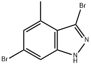 3,6-DIBROMO-4-METHYL (1H)INDAZOLE Struktur