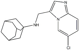 N-[(6-CHLOROIMIDAZO[1,2-A]PYRIDIN-3-YL)METHYL]-1-ADAMANTANAMINE Struktur