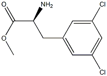 METHYL (2S)-2-AMINO-3-(3,5-DICHLOROPHENYL)PROPANOATE Struktur